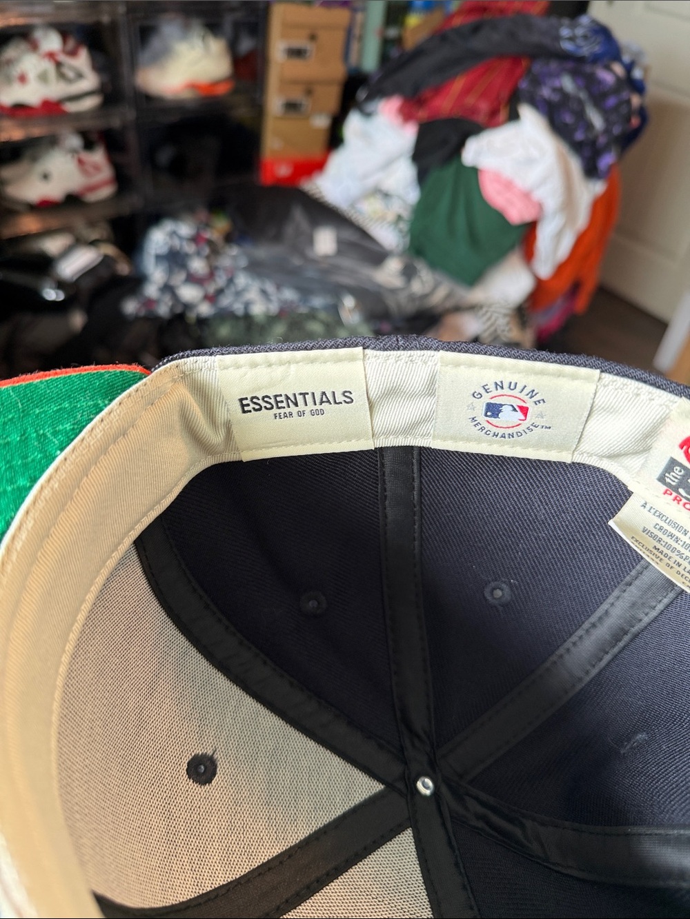 Fear of God Essentials Astros New Era 59Fifty Fitted Hat Size 6 7/8 - Picture 10 of 11